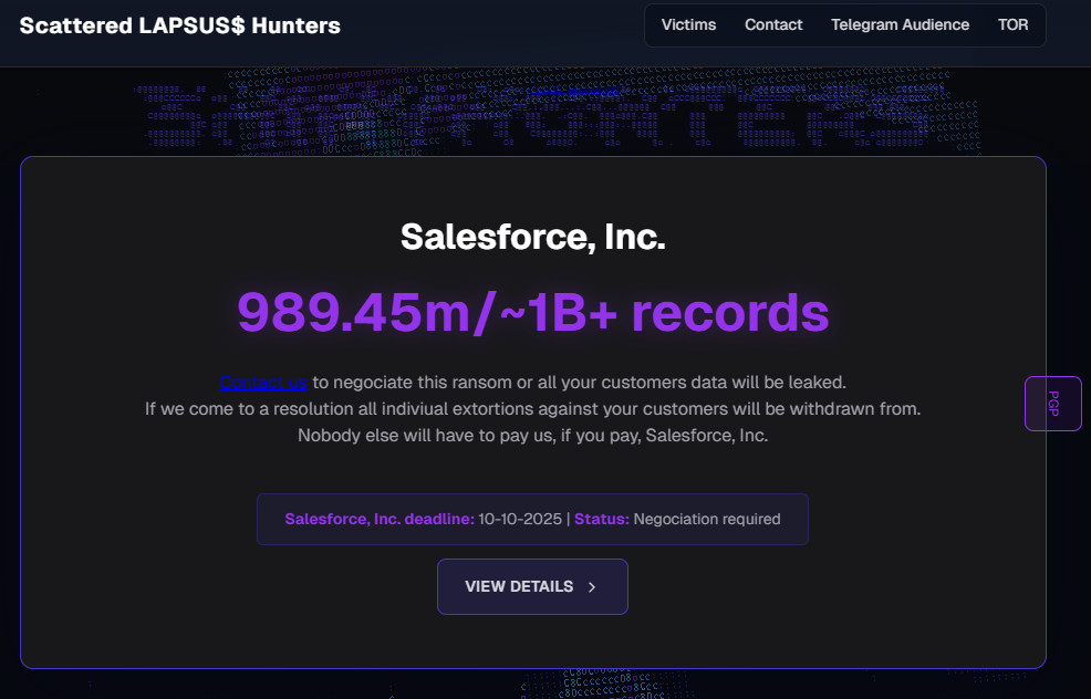 Охотники за разрозненными Lapsus$ использовали BreachfForums для кампании Salesforce